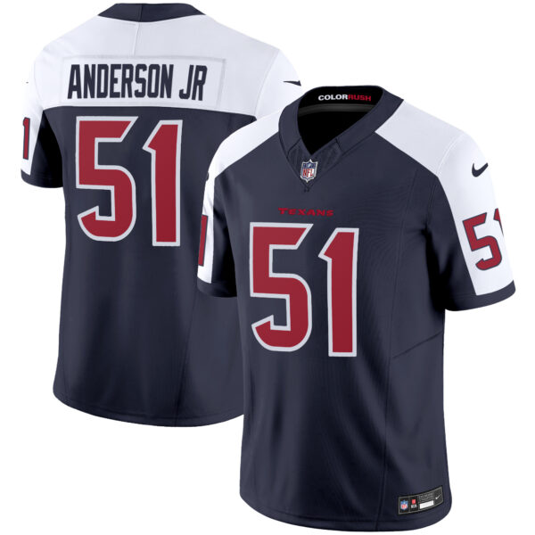 Houston Texans Will Anderson Jr. Color Rush Legend Vapor Jersey - All Stitched - Navy Alternate