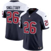 Houston Texans Devin Singletary Color Rush Legend Vapor Jersey - All Stitched - Navy Alternate