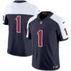 Houston Texans #1 Team Color Rush Legend Vapor Jersey - All Stitched - Navy Alternate