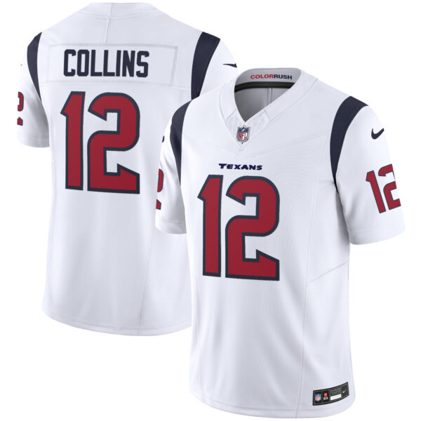 Houston Texans Nico Collins Color Rush Legend Vapor Jersey - All Stitched - White