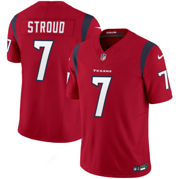 Houston Texans C.J. Stroud Color Rush Legend Vapor Jersey - All Stitched - Red