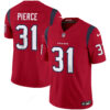 Houston Texans Dameon Pierce Color Rush Legend Vapor Jersey - All Stitched - Red