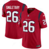 Houston Texans Devin Singletary Color Rush Legend Vapor Jersey - All Stitched - Red