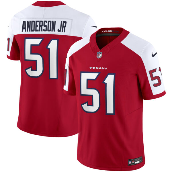 Houston Texans Will Anderson Jr. Color Rush Legend Vapor Jersey - All Stitched - Red Alternate