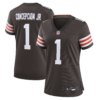 Women's Cleveland Browns KC Concepcion Jr. Game Vapor Limited Jersey - All Stitched - Brown