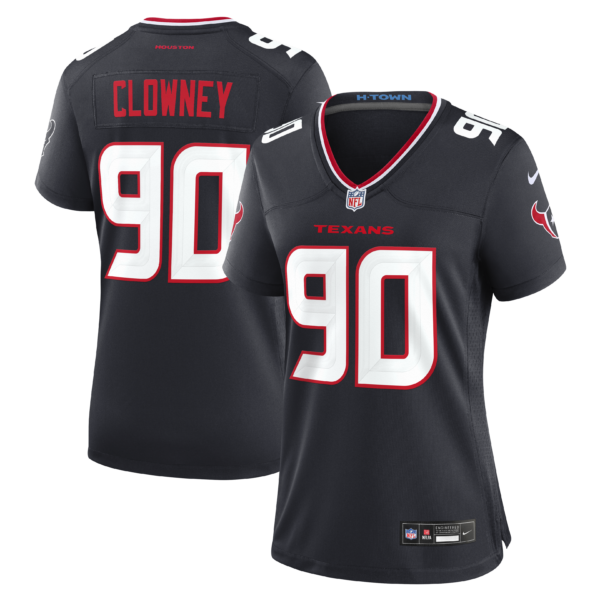 Women's Houston Texans Jadeveon Clowney Game Vapor Limited Jersey - All Stitched - Navy