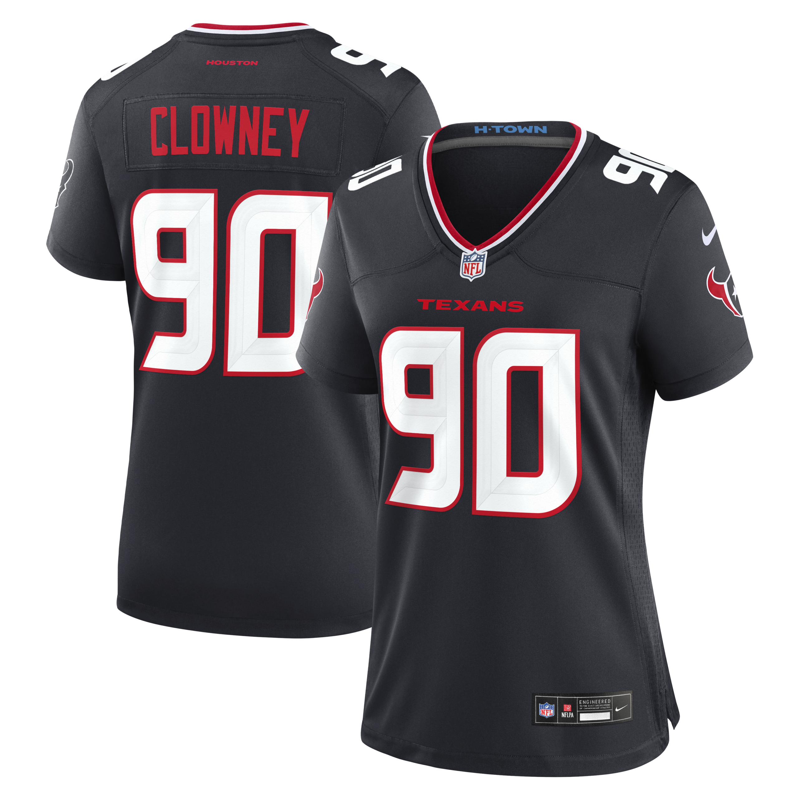 Women's Houston Texans Jadeveon Clowney Game Vapor Limited Jersey - All Stitched - Navy