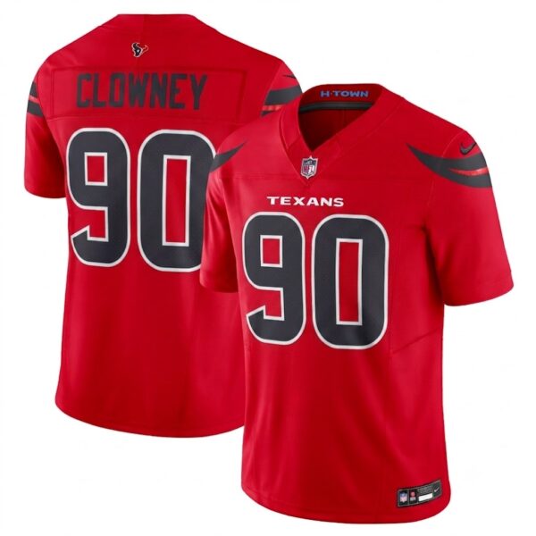 Houston Texans Jadeveon Clowney Game Vapor Limited Jersey - All Stitched - Red
