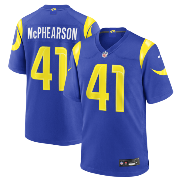 Los Angeles Rams Zech McPhearson Game Vapor Limited Jersey - All Stitched - Royal