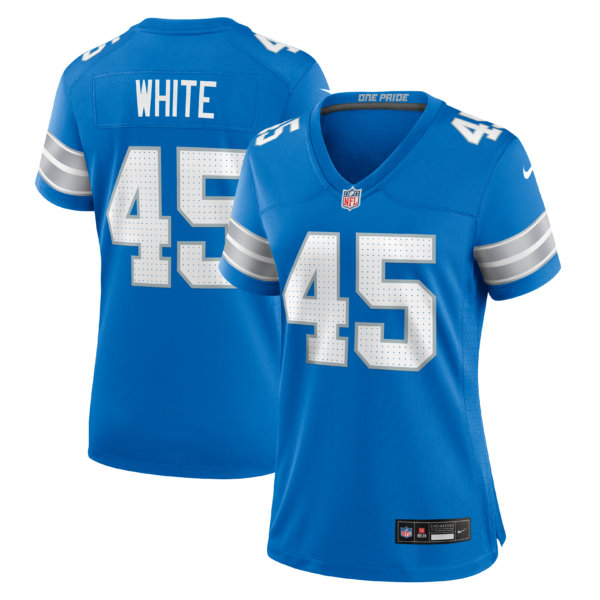 Women's Detroit Lions Devin White Game Vapor Limited Jersey - All Stitched - Blue