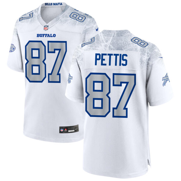 Buffalo Bills Dante Pettis 2025 Rivalries Collection Game Vapor Limited Jersey - All Stitched - White