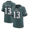 Philadelphia Eagles Dontayvion Wicks Vapor Limited Jersey - All Stitched - Midnight Green