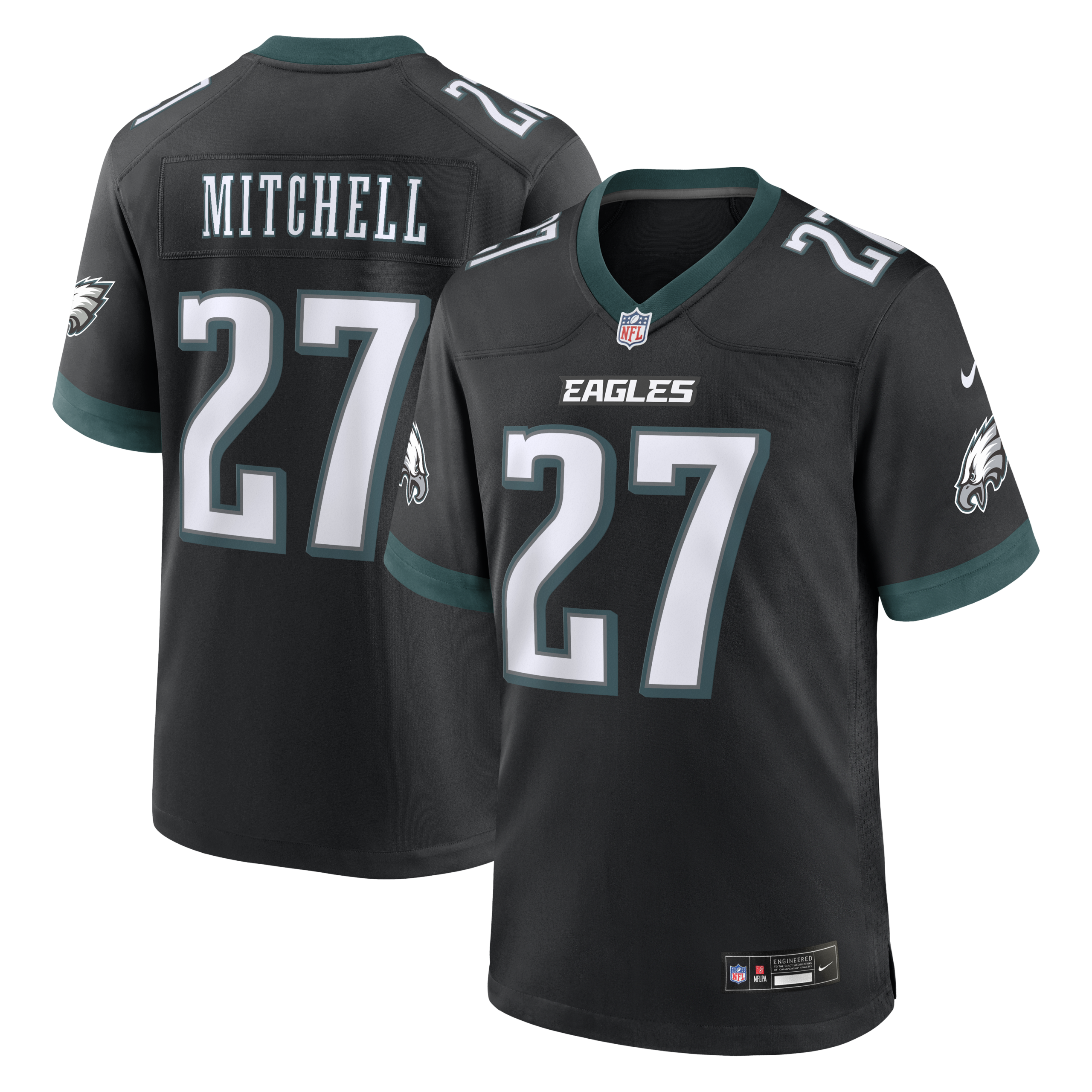 Philadelphia Eagles Quinyon Mitchell Vapor Limited Jersey - All Stitched - Black