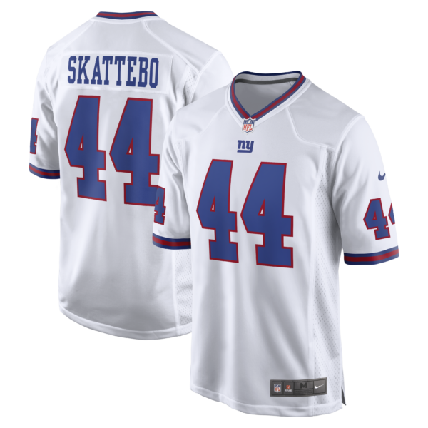 New York Giants Cam Skattebo Alternate Vintage Vapor Limited Jersey - All Stitched - White