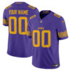 Minnesota Vikings Nordic Pattern Vapor Limited Custom Jersey - All Stitched - Purple