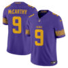 Minnesota Vikings J.J. McCarthy Nordic Pattern Vapor Limited Jersey - All Stitched - Purple