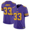 Minnesota Vikings Aaron Jones Nordic Pattern Vapor Limited Jersey - All Stitched - Purple