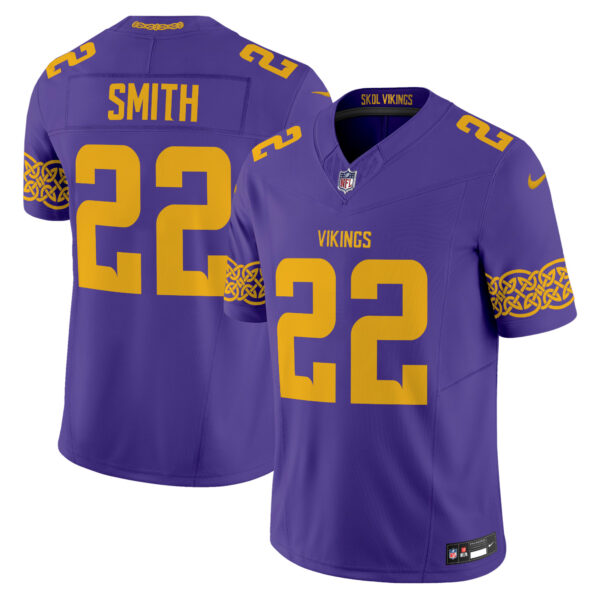 Minnesota Vikings Harrison Smith Nordic Pattern Vapor Limited Jersey - All Stitched - Purple