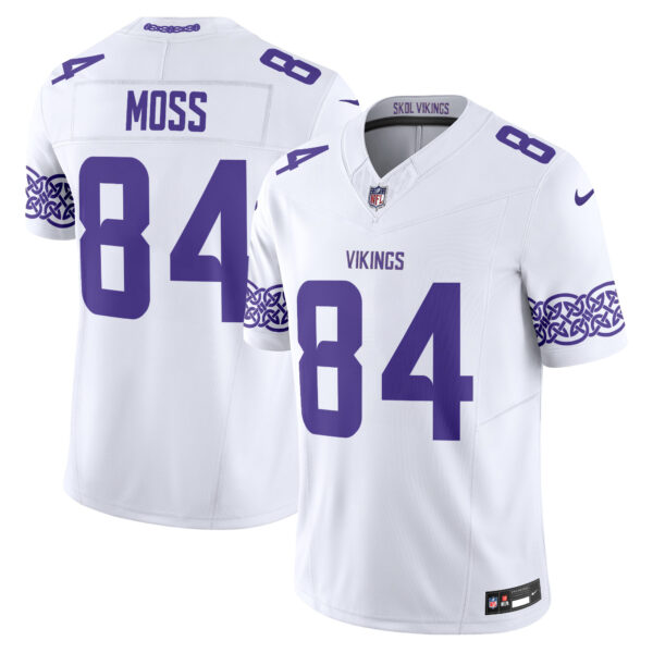 Minnesota Vikings Randy Moss Nordic Pattern Vapor Limited Jersey - All Stitched - White