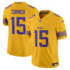 Minnesota Vikings Dallas Turner Nordic Pattern Vapor Limited Jersey - All Stitched - Gold