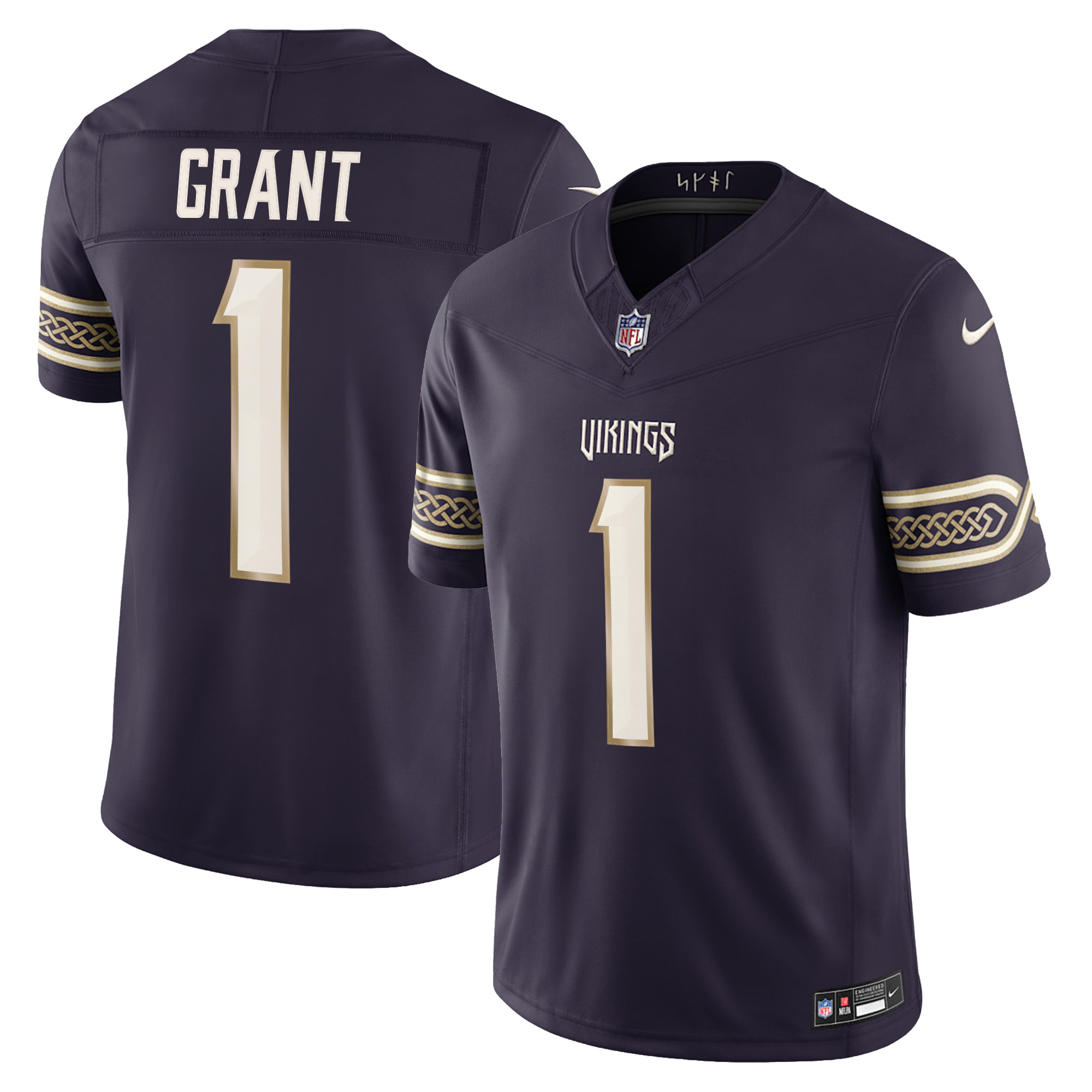 Minnesota Vikings Bud Grant 2026 Rivalries Vapor Limited Jersey - All Stitched