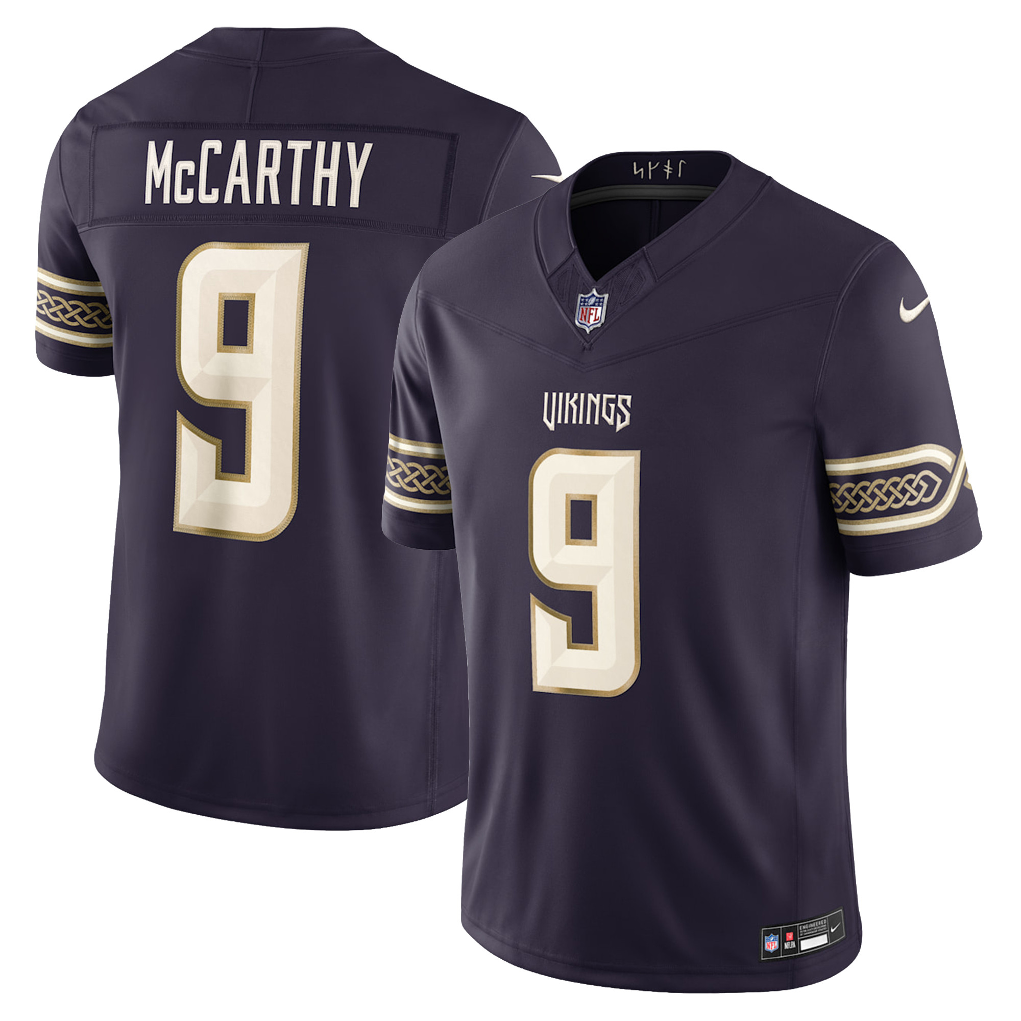 Minnesota Vikings J.J. McCarthy 2026 Rivalries Vapor Limited Jersey - All Stitched