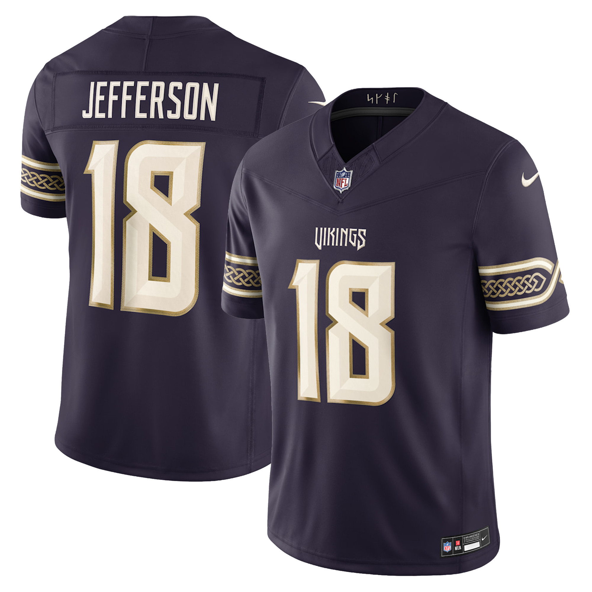 Minnesota Vikings Justin Jefferson 2026 Rivalries Vapor Limited Jersey - All Stitched