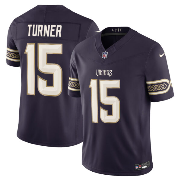 Minnesota Vikings Dallas Turner 2026 Rivalries Vapor Limited Jersey - All Stitched