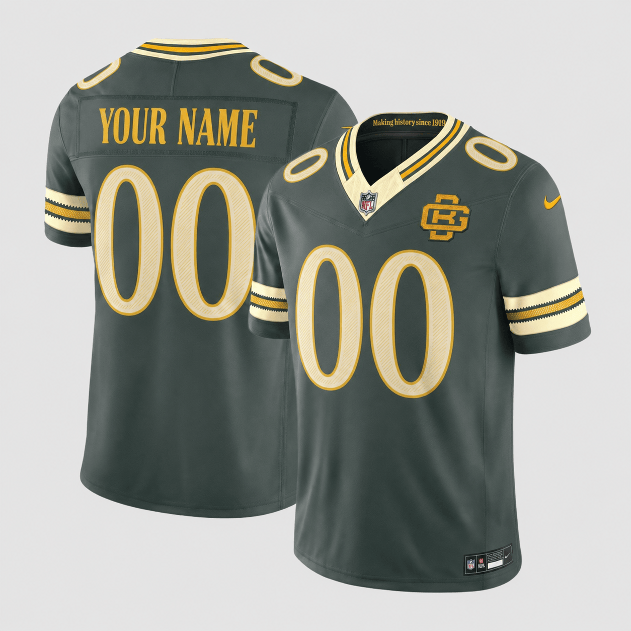 Green Bay Packers Rivalries Custom Vapor Limited Jersey - All Stitched