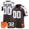 Cleveland Browns 2026 Jim Brown Memorial & Home Patch Vapor Limited Custom Jersey - All Stitched - Alternate