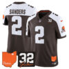 Cleveland Browns Shedeur Sanders 2026 Jim Brown Memorial & Home Patch Vapor Limited Jersey - All Stitched - Alternate