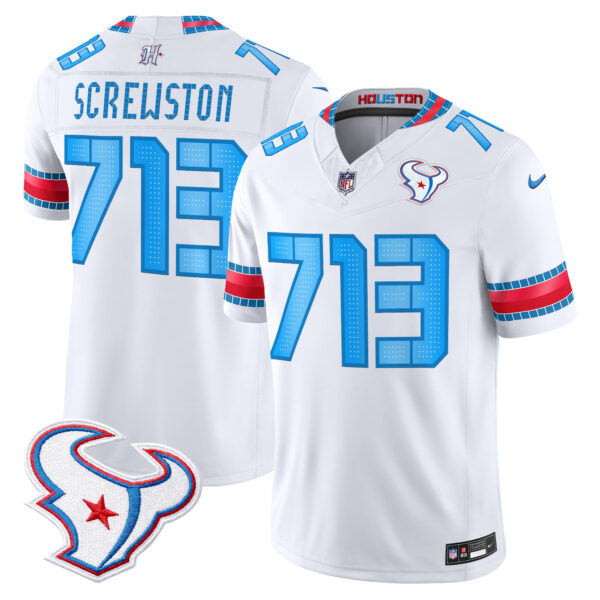 Houston Texans Screwston 713 2026 Rivalries Vapor Limited Jersey - All Stitched