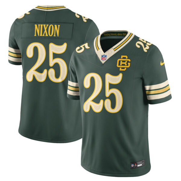 Green Bay Packers Keisean Nixon 2026 Rivalries Vapor Limited Jersey - All Stitched