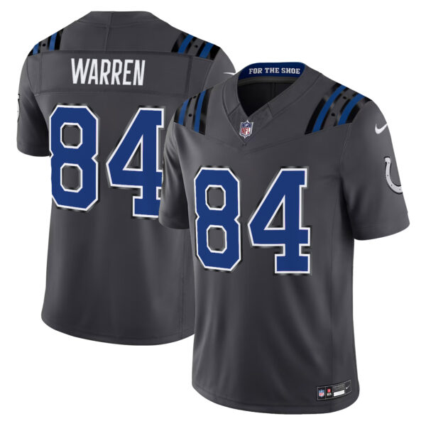 Indianapolis Colts Tyler Warren 2026 Rivalries Vapor Limited Jersey - All Stitched