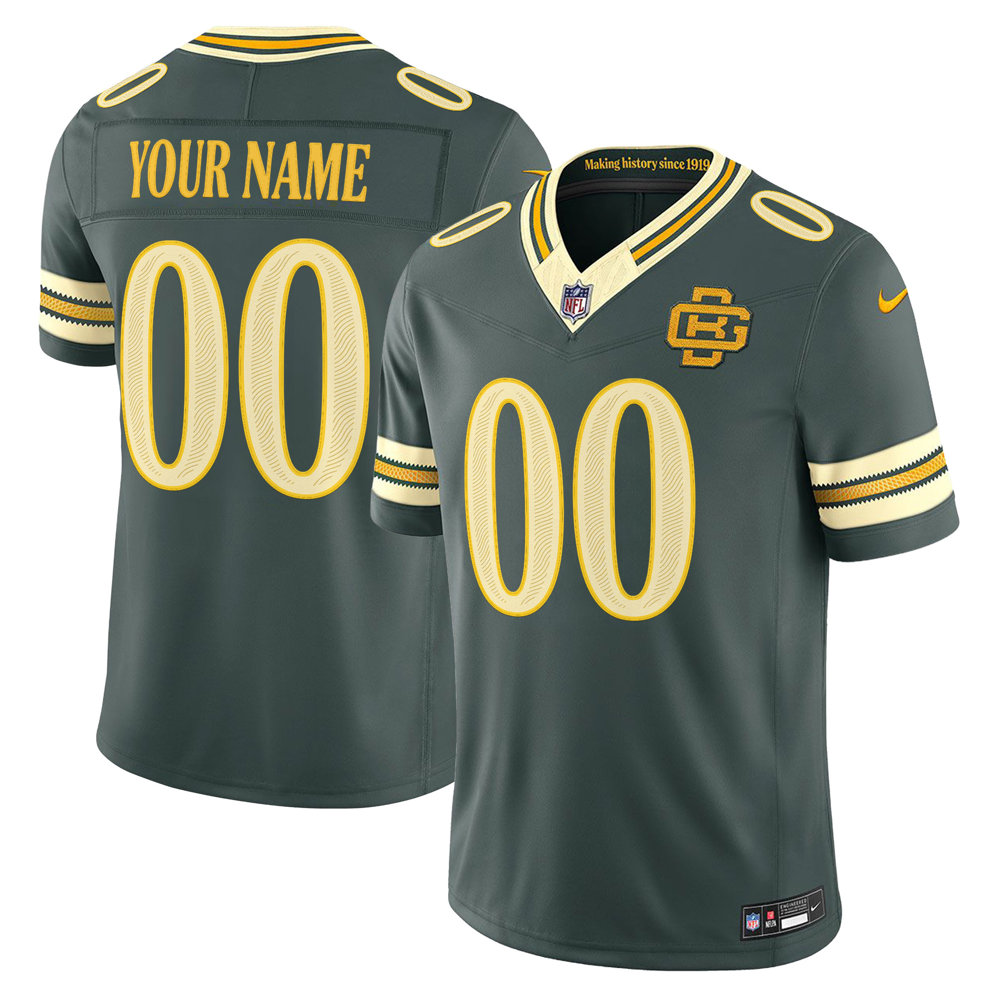 Green Bay Packers 2026 "Rivalries" Vapor Limited Custom Jersey - All Stitched