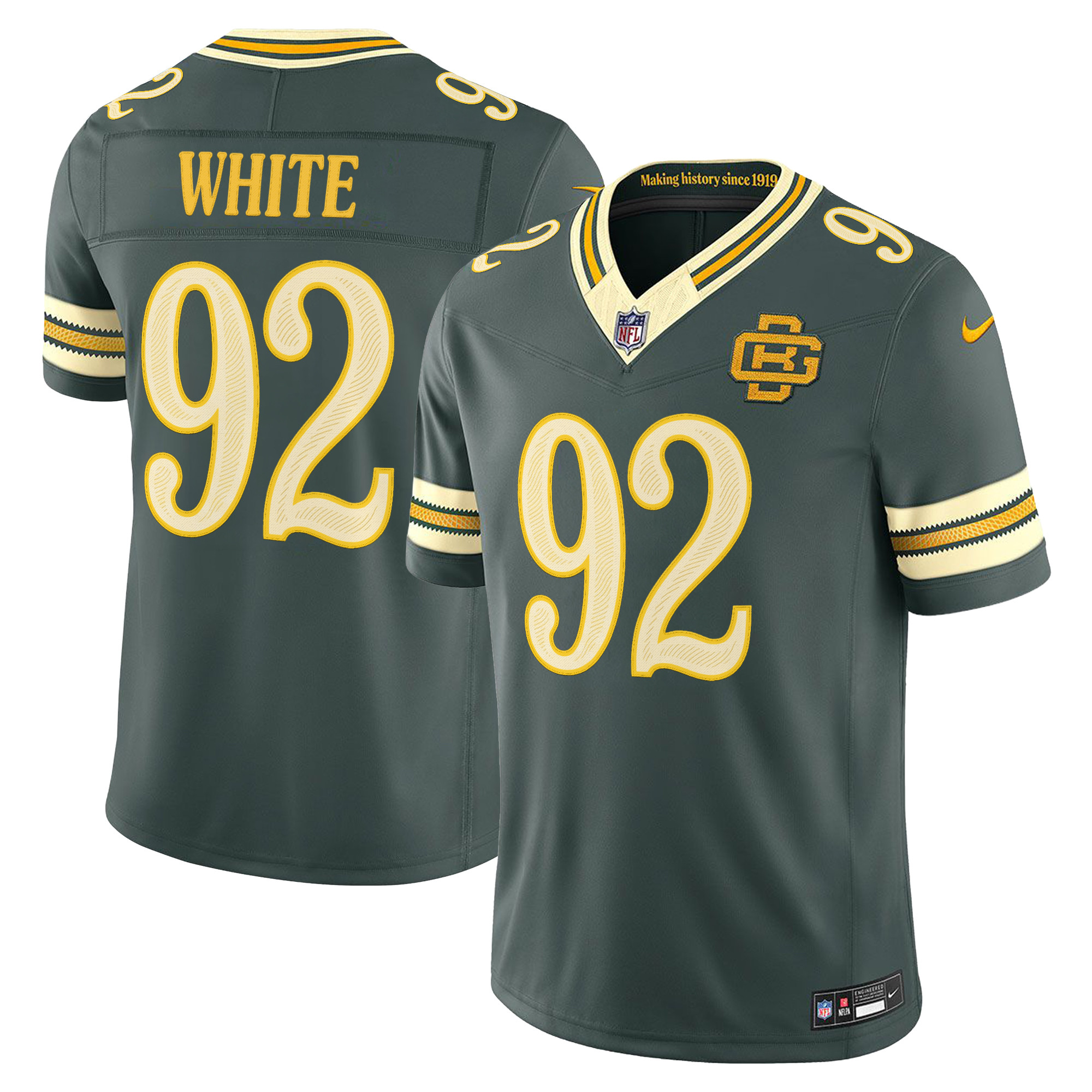 Green Bay Packers Reggie White 2026 Rivalries Vapor Limited Jersey - All Stitched