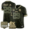 New York Giants Tyrone Tracy Jr. 2026 Salute To Service Vapor Jersey - All Stitched - Camo