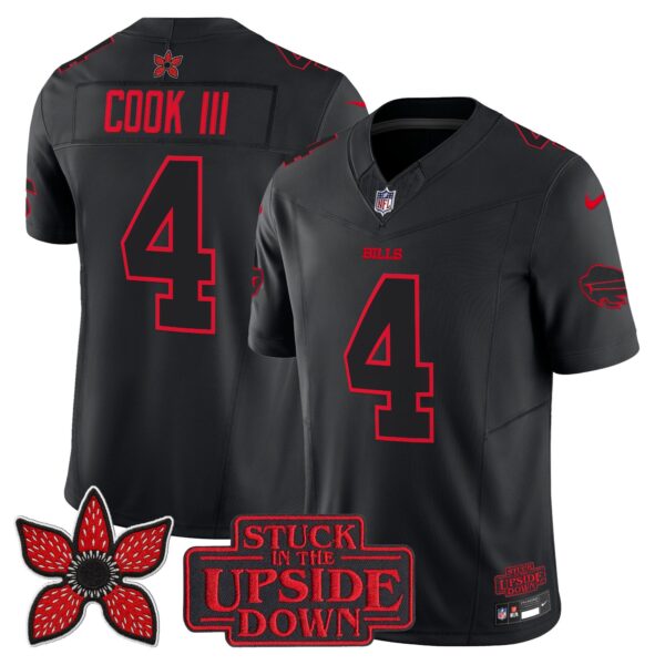 Buffalo Bills James Cook III Stranger Things Edition Vapor Limited Jersey - All Stitched