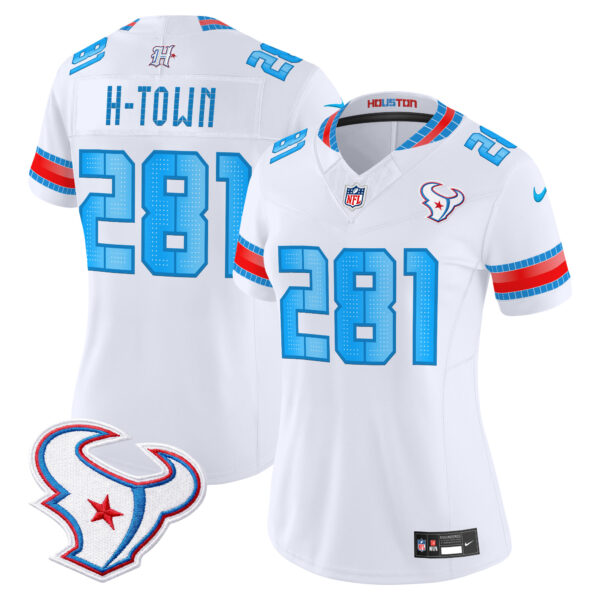 Women's Houston Texans H-Town 281 2026 Rivalries Vapor Limited Jersey - All Stitched