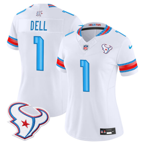Women's Houston Texans Tank Dell 2026 Rivalries Vapor Limited Jersey - All Stitched