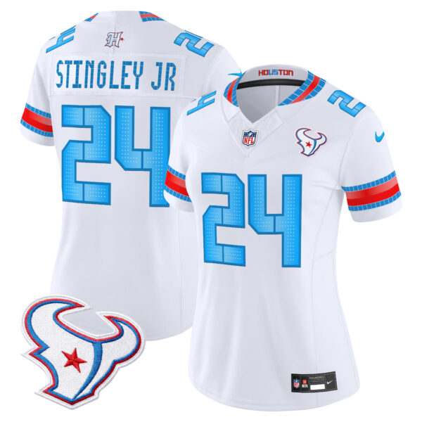 Women's Houston Texans Derek Stingley Jr. 2026 Rivalries Vapor Limited Jersey - All Stitched