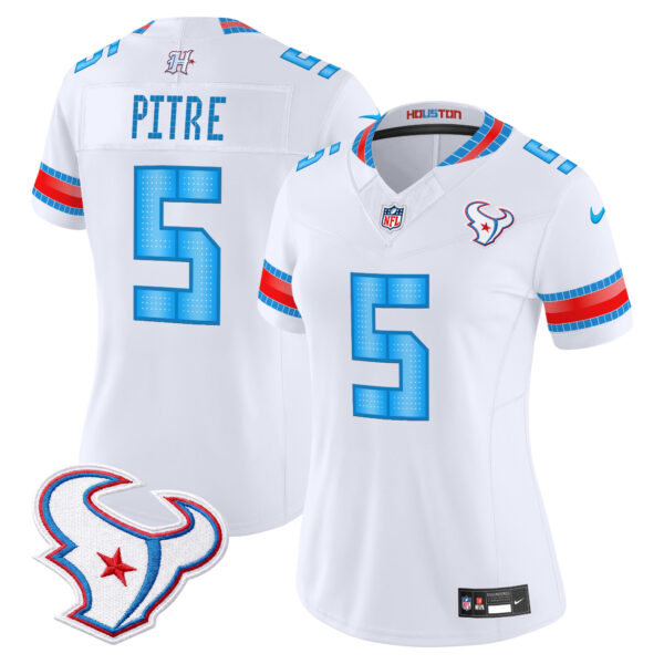 Women's Houston Texans Jalen Pitre 2026 Rivalries Vapor Limited Jersey - All Stitched