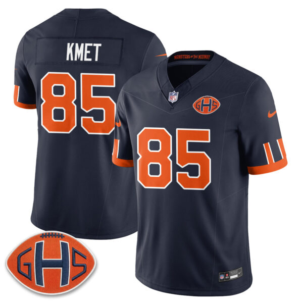 Chicago Bears Cole Kmet Rivalries Vapor Limited Jersey - All Stitched - Navy