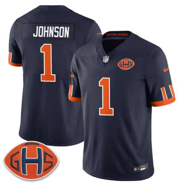 Chicago Bears Jaylon Johnson Rivalries Vapor Limited Jersey - All Stitched - Navy
