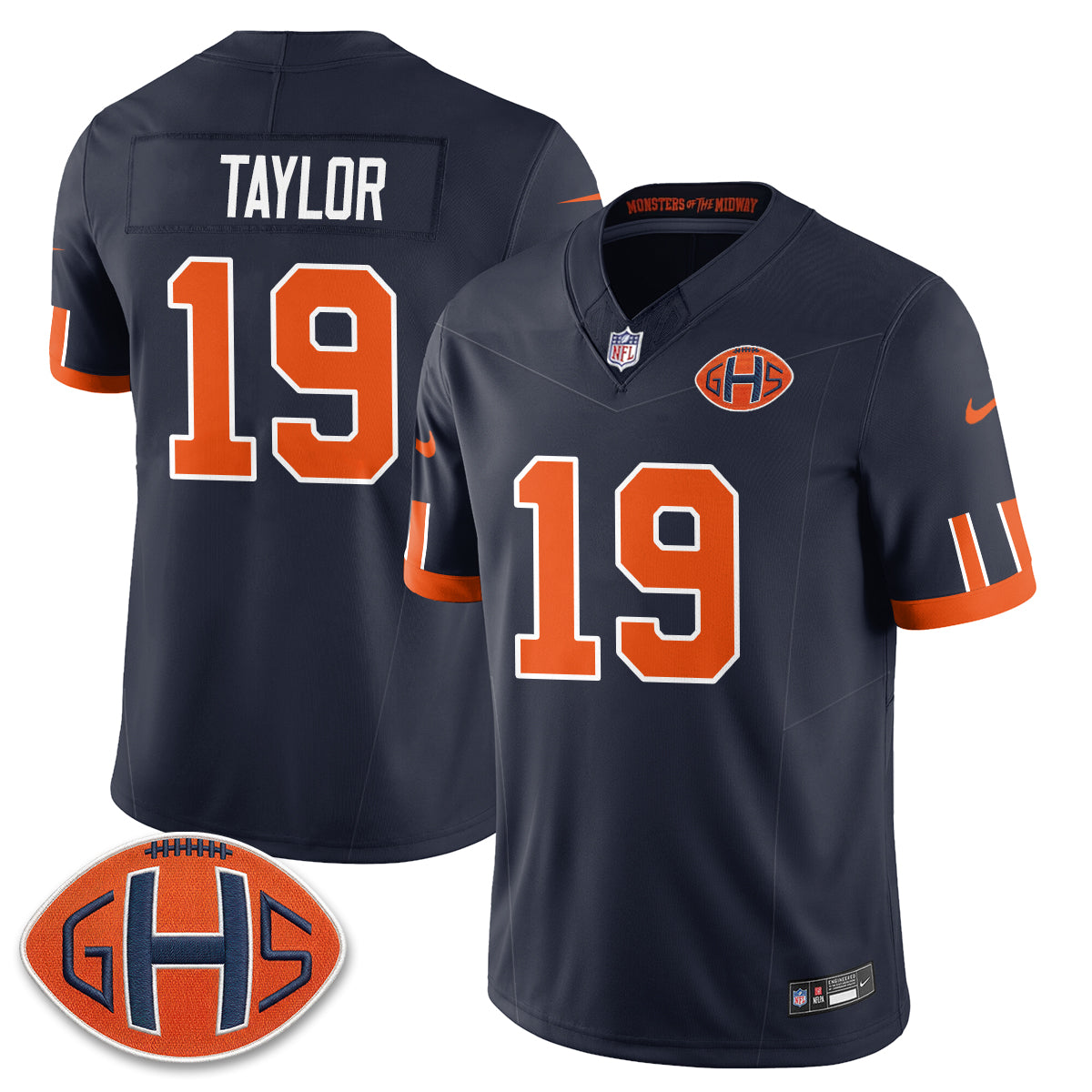 Chicago Bears Tory Taylor Rivalries Vapor Limited Jersey - All Stitched - Navy