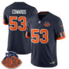 Chicago Bears T.J. Edwards Rivalries Vapor Limited Jersey V2 - All Stitched - Navy