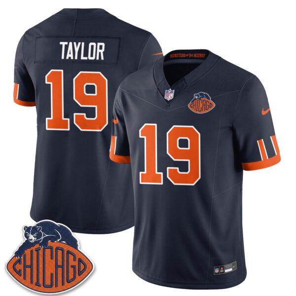 Chicago Bears Tory Taylor Rivalries Vapor Limited Jersey V2 - All Stitched - Navy