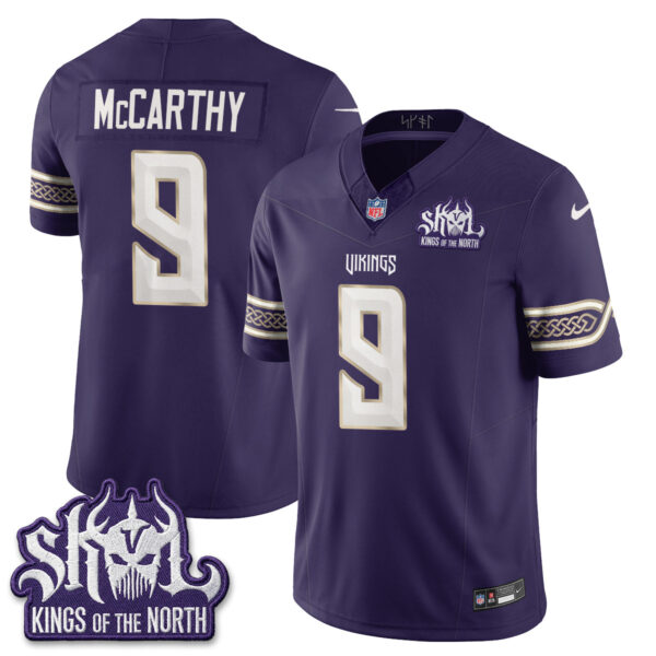 Minnesota Vikings J.J. McCarthy 2026 Rivalries Vapor Limited Jersey V2 - All Stitched