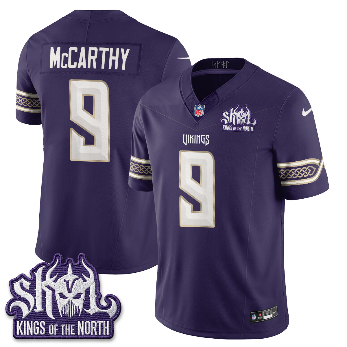 Minnesota Vikings J.J. McCarthy 2026 Rivalries Vapor Limited Jersey V2 - All Stitched
