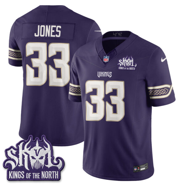 Minnesota Vikings Aaron Jones 2026 Rivalries Vapor Limited Jersey V2 - All Stitched